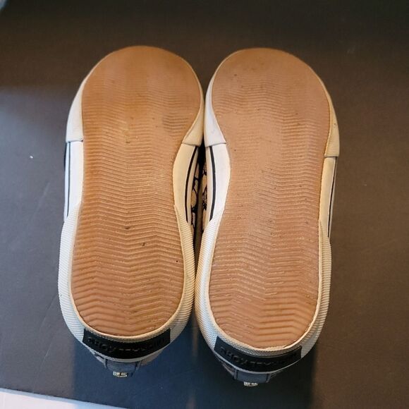 MICHAEL kors jet set signature logo size 9 Sneaker Canvas with Gold tone lace - Picture 3 of 12